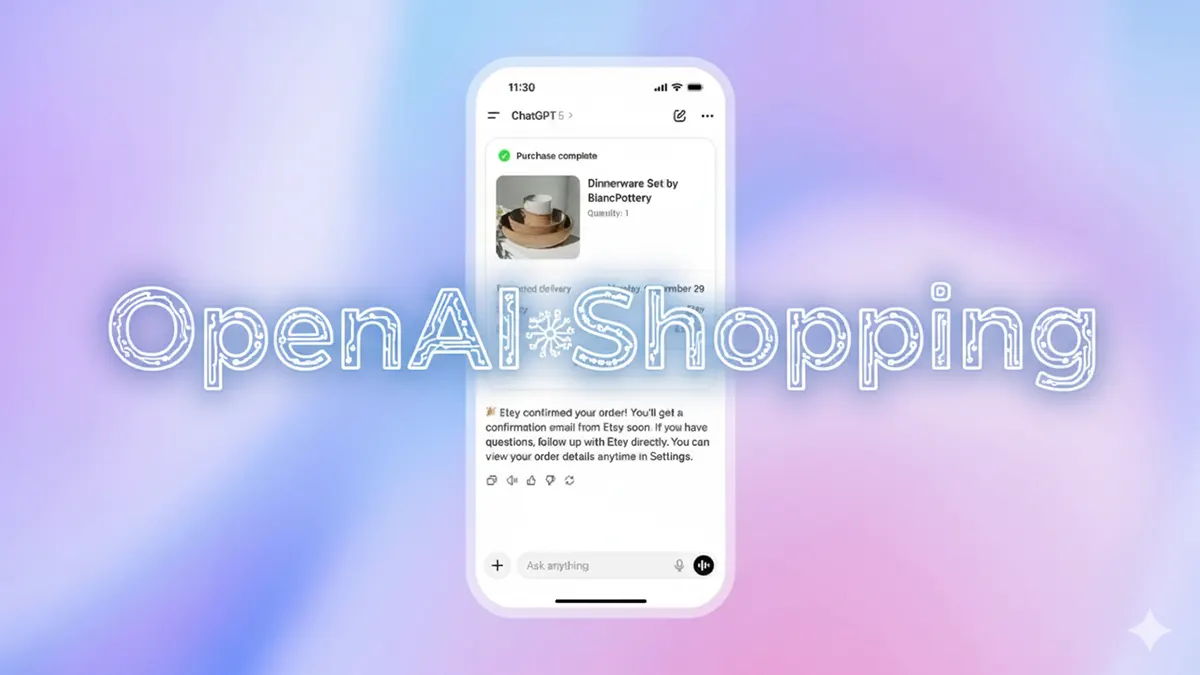 Smartphone mit OpenAI Shopping